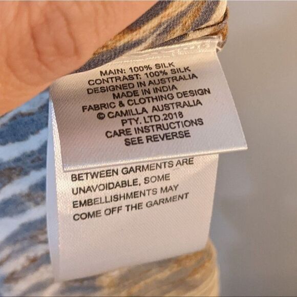 CAMILLA | Jewel of Jupiter Silk Wide-leg Trousers - Picture 11 of 16